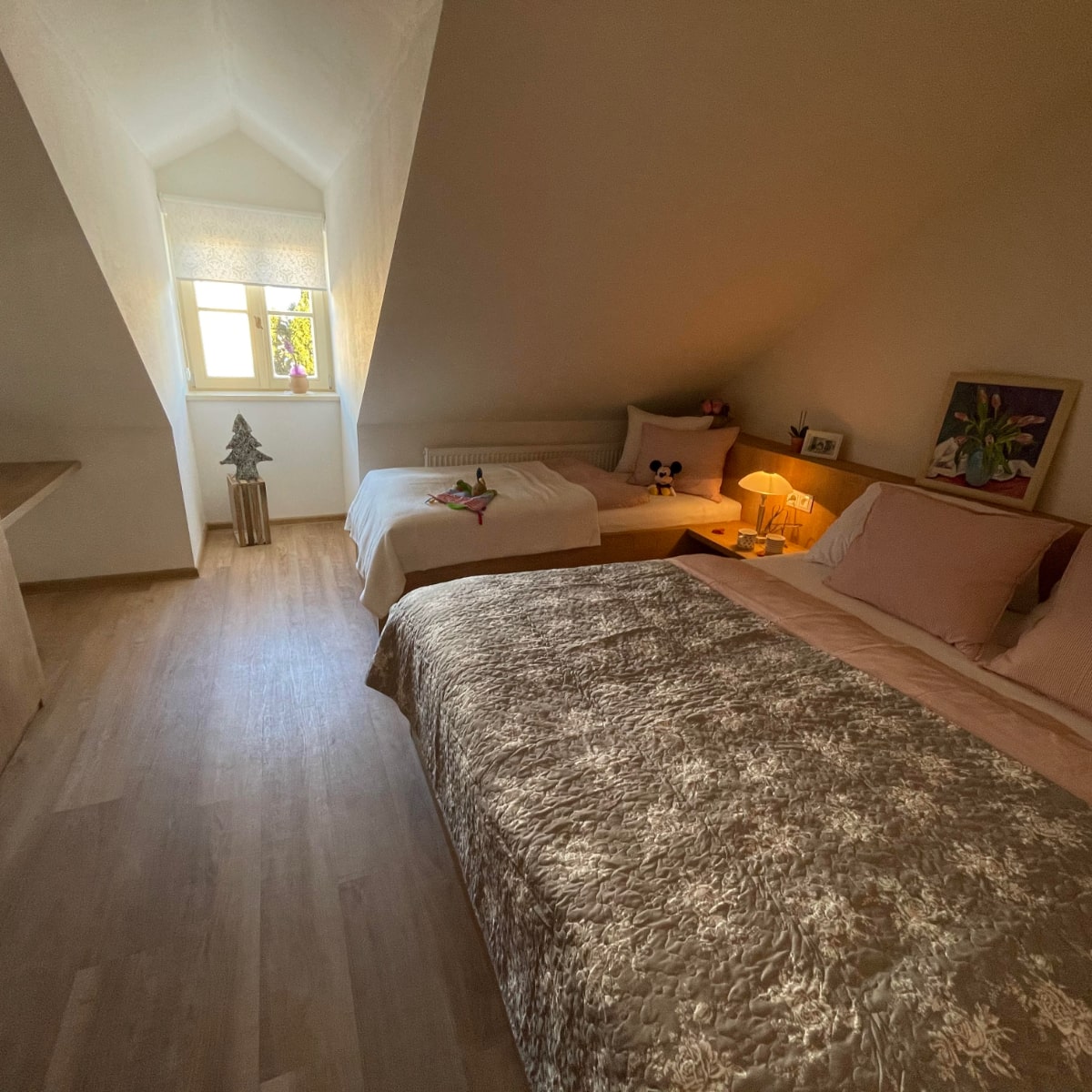 Apartmán Attic - ložnice